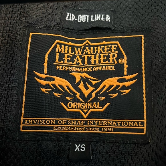 Barely worn Milwaukee Leather Motorcycle Jacket - Picture 4 of 6